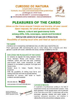 leaflet Pleasures of the Carso