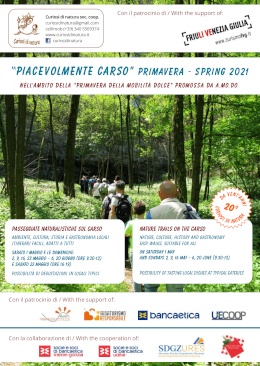 depliant Piacevolmente Carso primavera 2021
