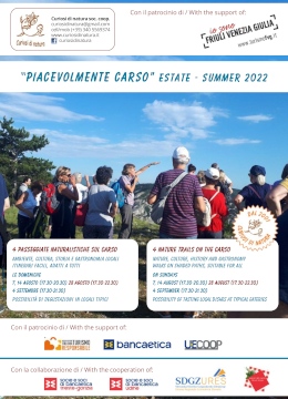 depliant Piacevolmente Carso estate 2022