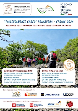 depliant Piacevolmente Carso primavera 2024